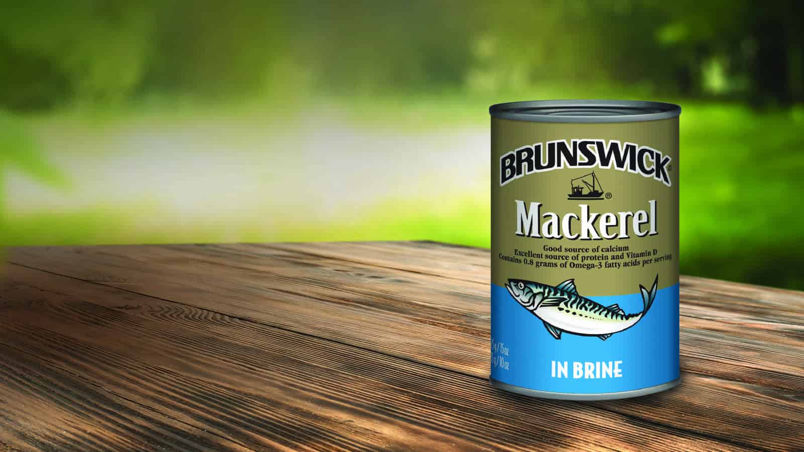 Brunswick Mackerel in Brine 425g Brunswick® Seafood