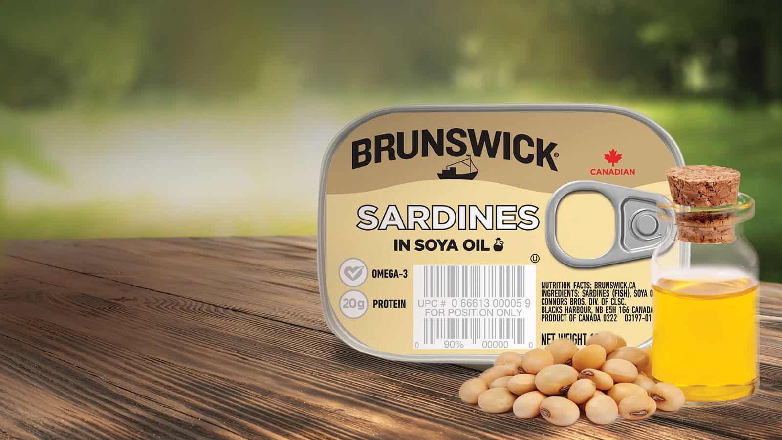 Brunswick Sardines in Soya Oil 106g Brunswick® Seafood