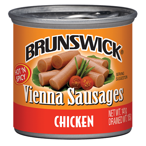 Brunswick<sup>®</sup> Hot ‘N Spicy Chicken Vienna Sausages – 141g