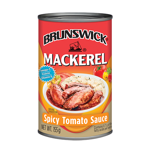 Brunswick Mackerel in Spicy Tomato Sauce – 155g