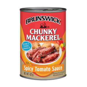 Brunswick<sup>®</sup> Chunky Mackerel in Spicy Tomato Sauce – 425g