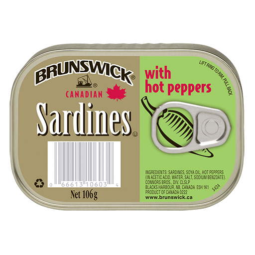 Brunswick Sardines with Hot Peppers - 106g