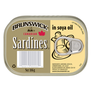 Brunswick<sup>®</sup> Sardines in Soya Oil – 106g