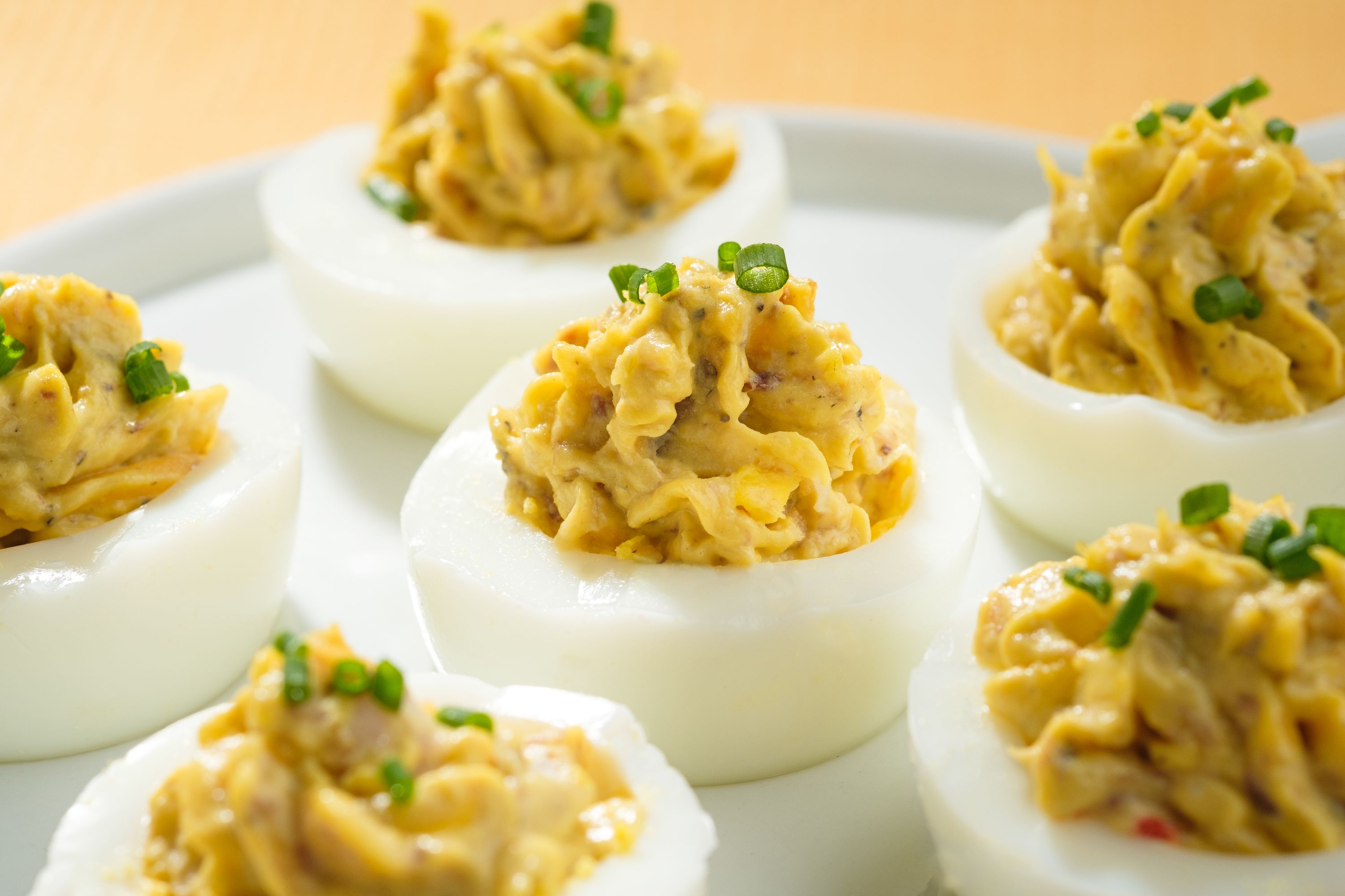 BRUNSWICK® CHEESY SARDINE DEVILED EGGS. Brunswick® Seafood