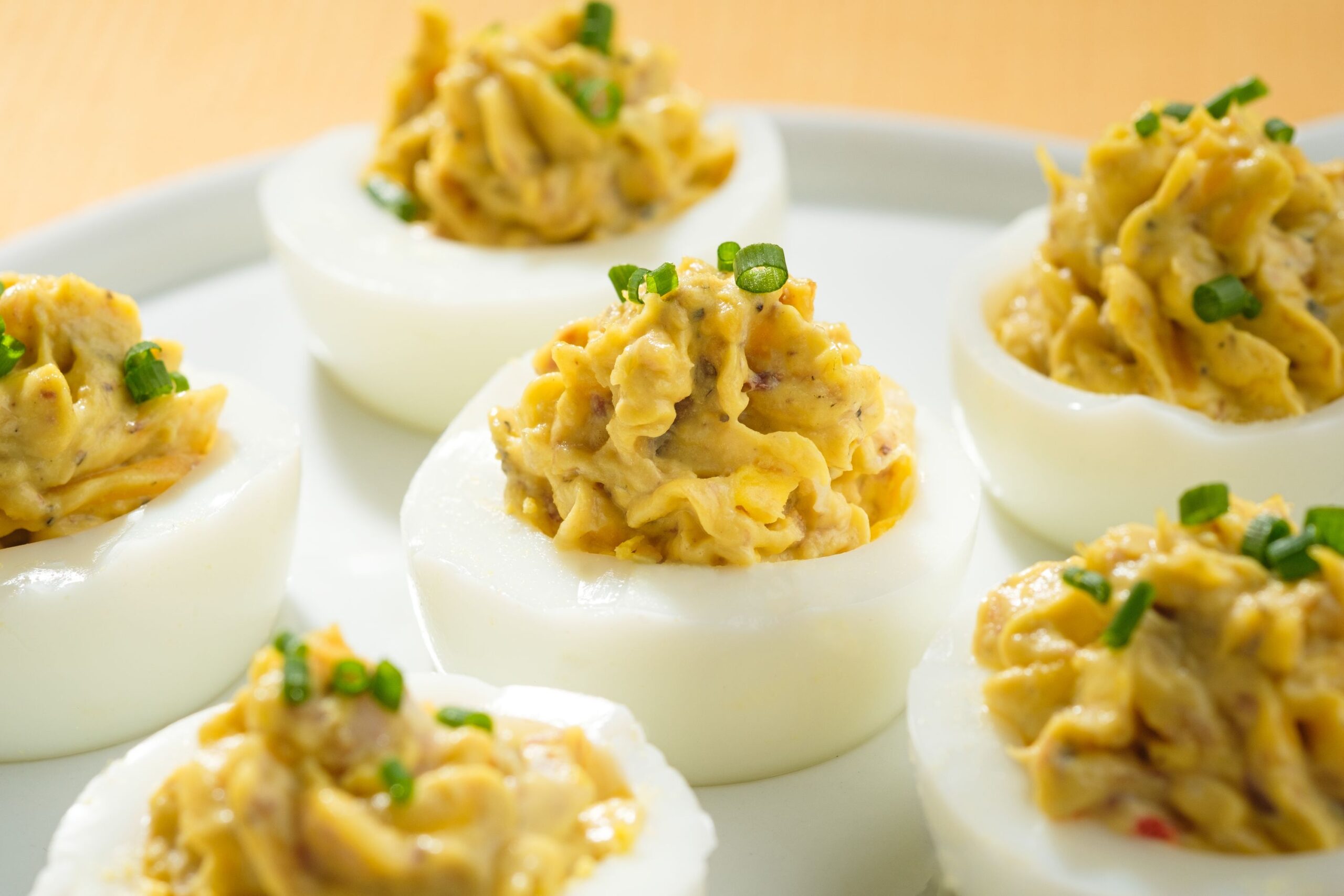 BRUNSWICK® CHEESY SARDINE DEVILED EGGS
