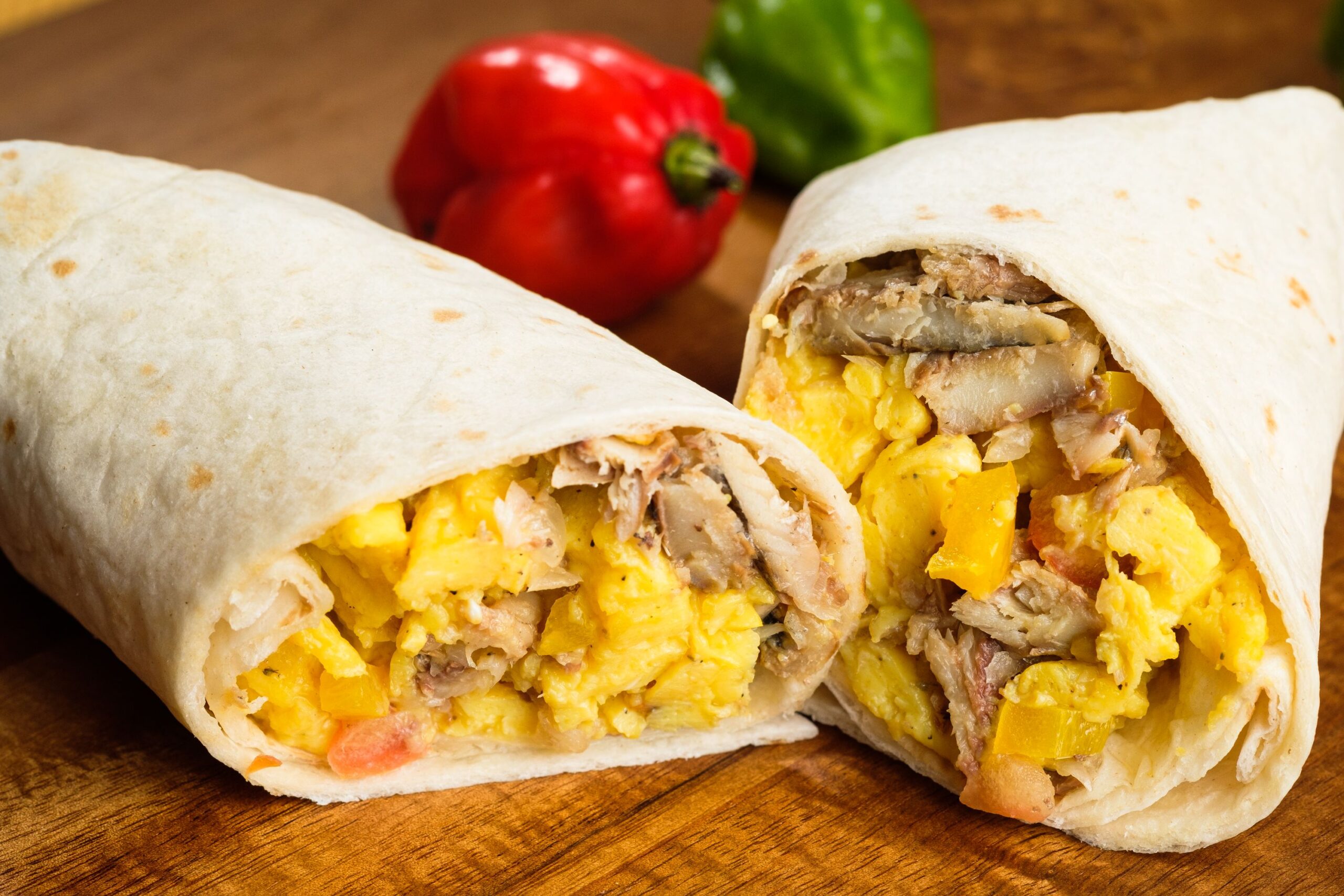Sardine and egg tortillas