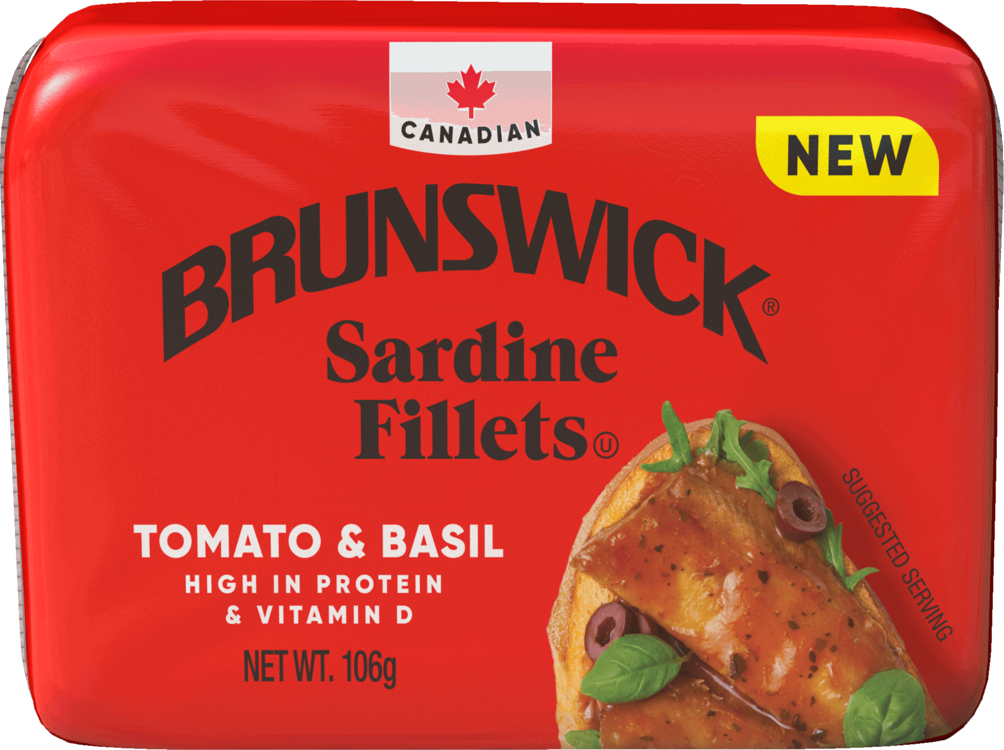 Brunswick<sup>®</sup> Sardine Fillets with Tomato and Basil