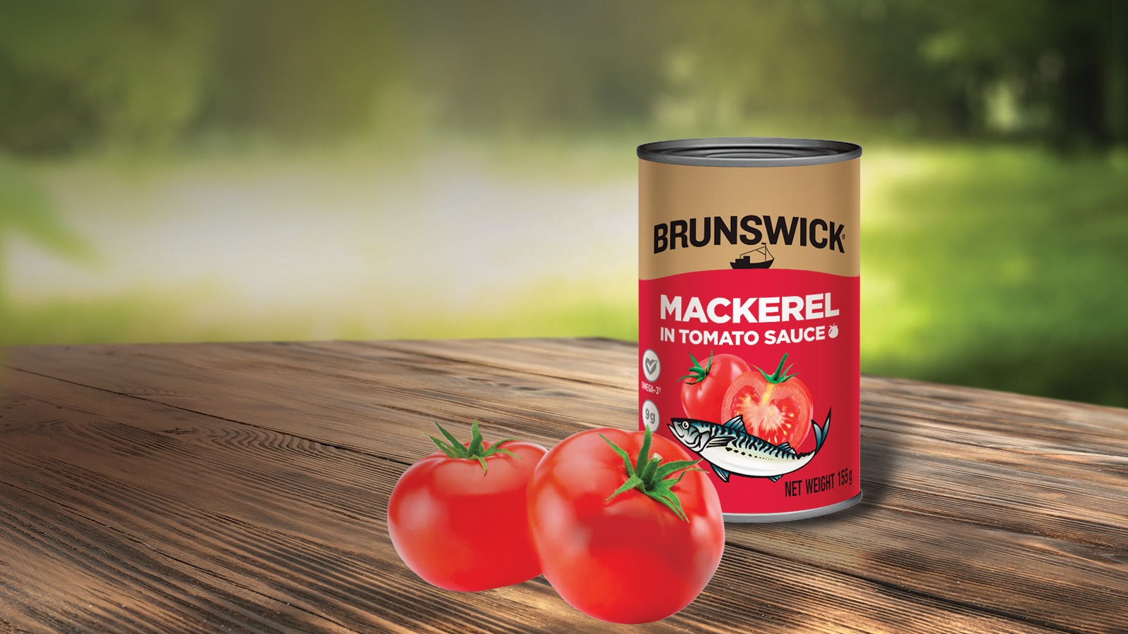 Brunswick Mackerel in Tomato Sauce – 155g - Brunswick® Seafood