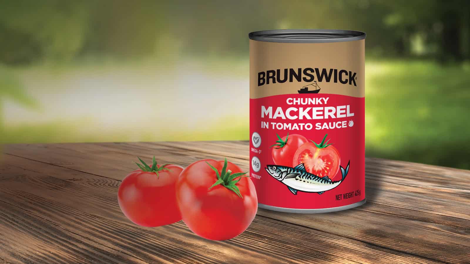 Brunswick Chunky Mackerel in Tomato Sauce 425g Brunswick® Seafood