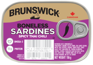 Brunswick<sup>®</sup> Boneless Sardines in Spicy Thai Chili – 106g