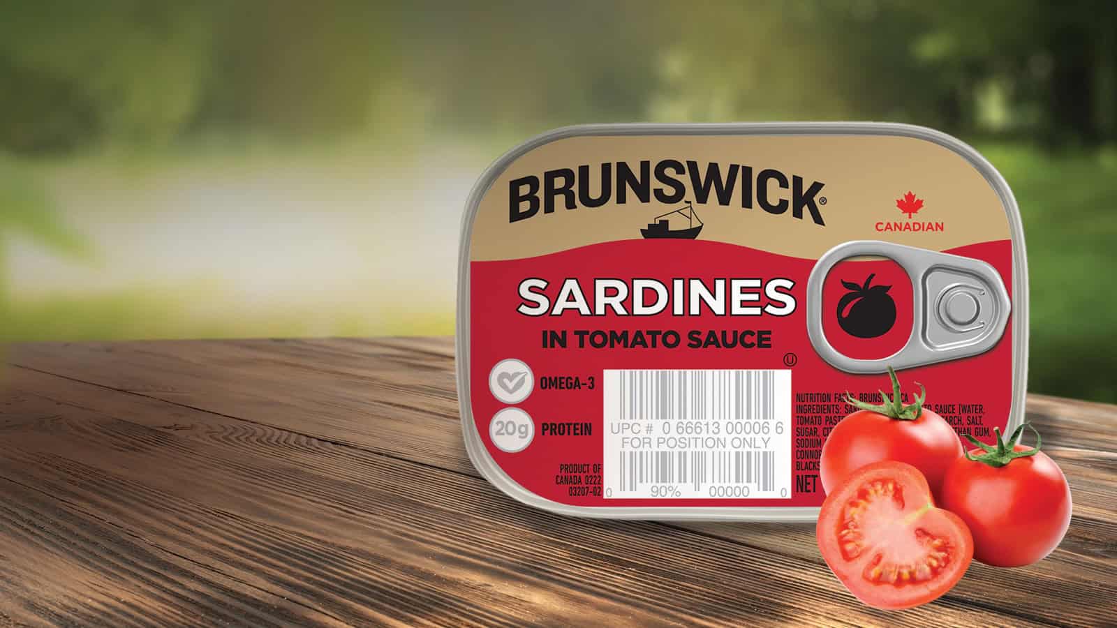 Brunswick Sardines in Tomato Sauce 106g Brunswick® Seafood