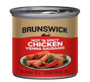 Brunswick<sup>®</sup> Hot ‘N Spicy Chicken Vienna Sausages – 141g