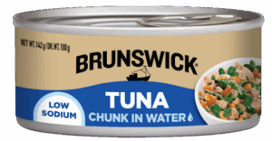 Brunswick<sup>®</sup> Chunk Tuna in Water – Low Sodium – 142g