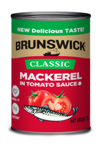 Brunswick<sup>®</sup> Classic Mackerel In Tomato Sauce – 155g