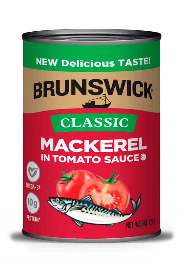 Brunswick<sup>&reg;</sup> Classic Mackerel In Tomato Sauce – 425g